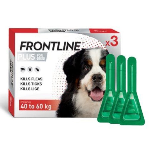 Frontline Plus Spot On - Dogs 40-60 kg (3 pipettes)