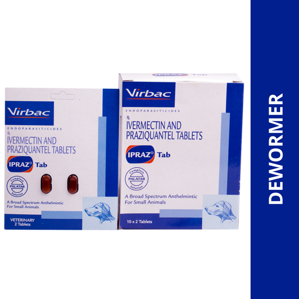 Ipraz Dewormer Tablets - Dogs (2 tablets)
