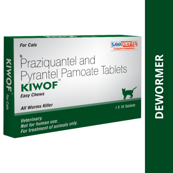Kiwof Deworming Tablets - Cats (10 tablets)