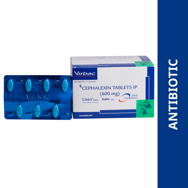 Lixen Palatab 600 mg (Cephalexin) - 7 tablets