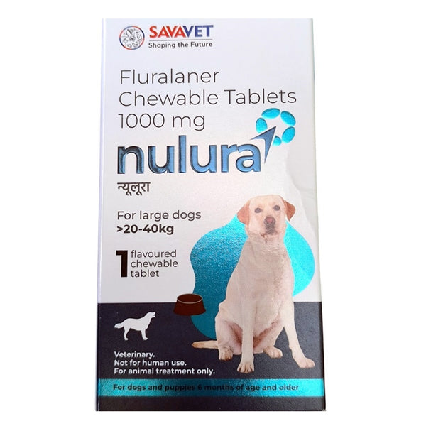 Nulura (Fluralaner) Chewable - Dogs 20-40 kg (1 tablet)