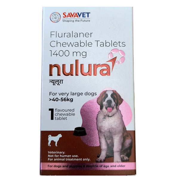 Nulura (Fluralaner) Chewable - Dogs 40-56 kg (1 tablet)