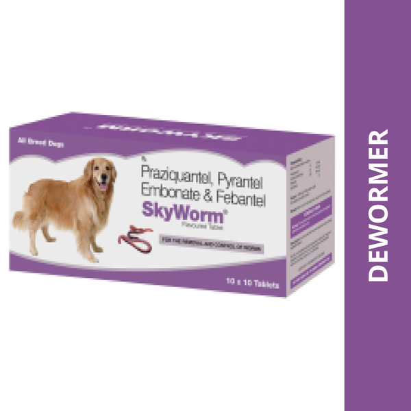 Skyworm Deworming Tablets - Dogs (10 tablets)