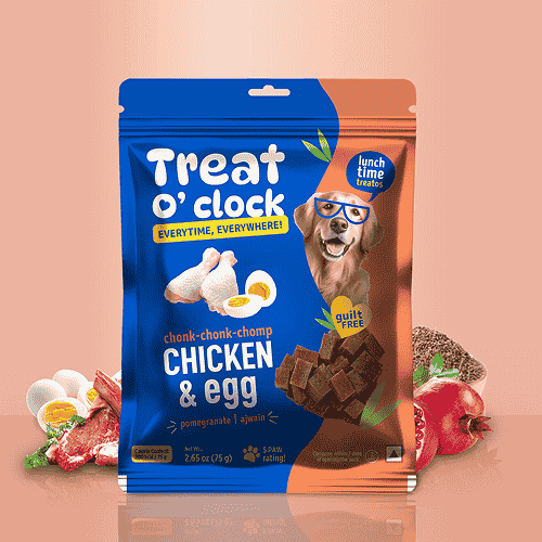 Treat O'Clock Chicken and Egg Treats - 75 g