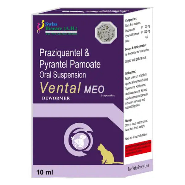 Vental Meo Dewormer Suspension - Cats (10 ml)