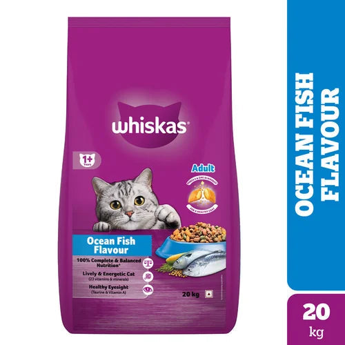 Whiskas Adult Dry Food Ocean Fish - 20 kg